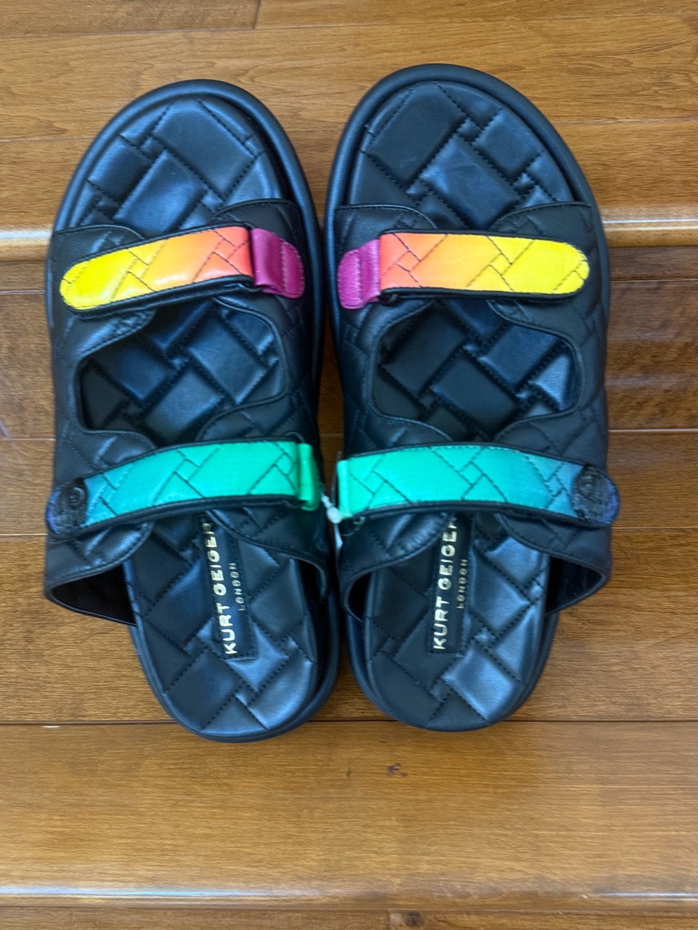 NWOT Kurt Geiger London Men’s Orson Leather Side Sandals